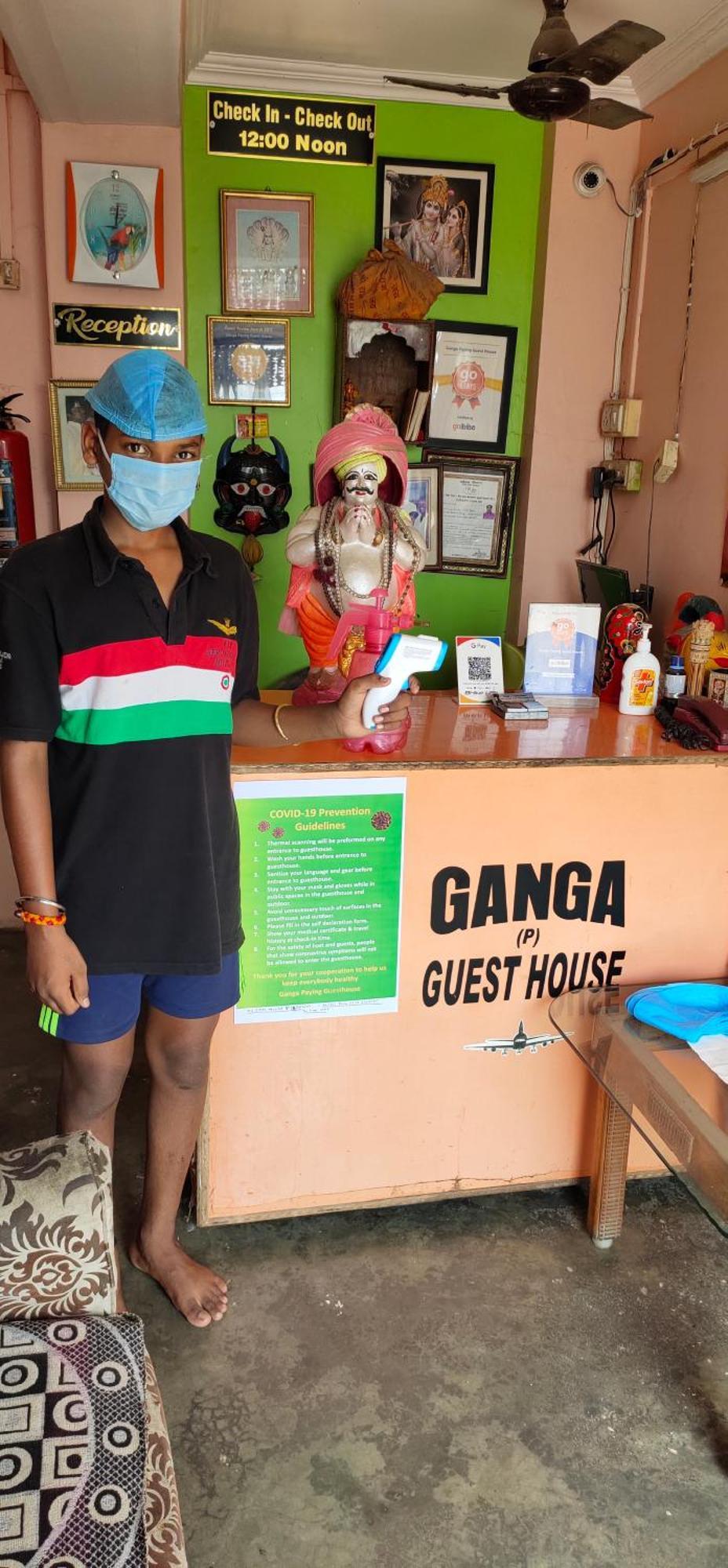 Ganga Paying Guest House فاراناسي الغرفة الصورة